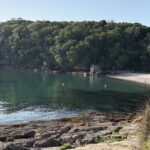 Sea dipping...life feels different - a picture of a secluded cove on a sunny day